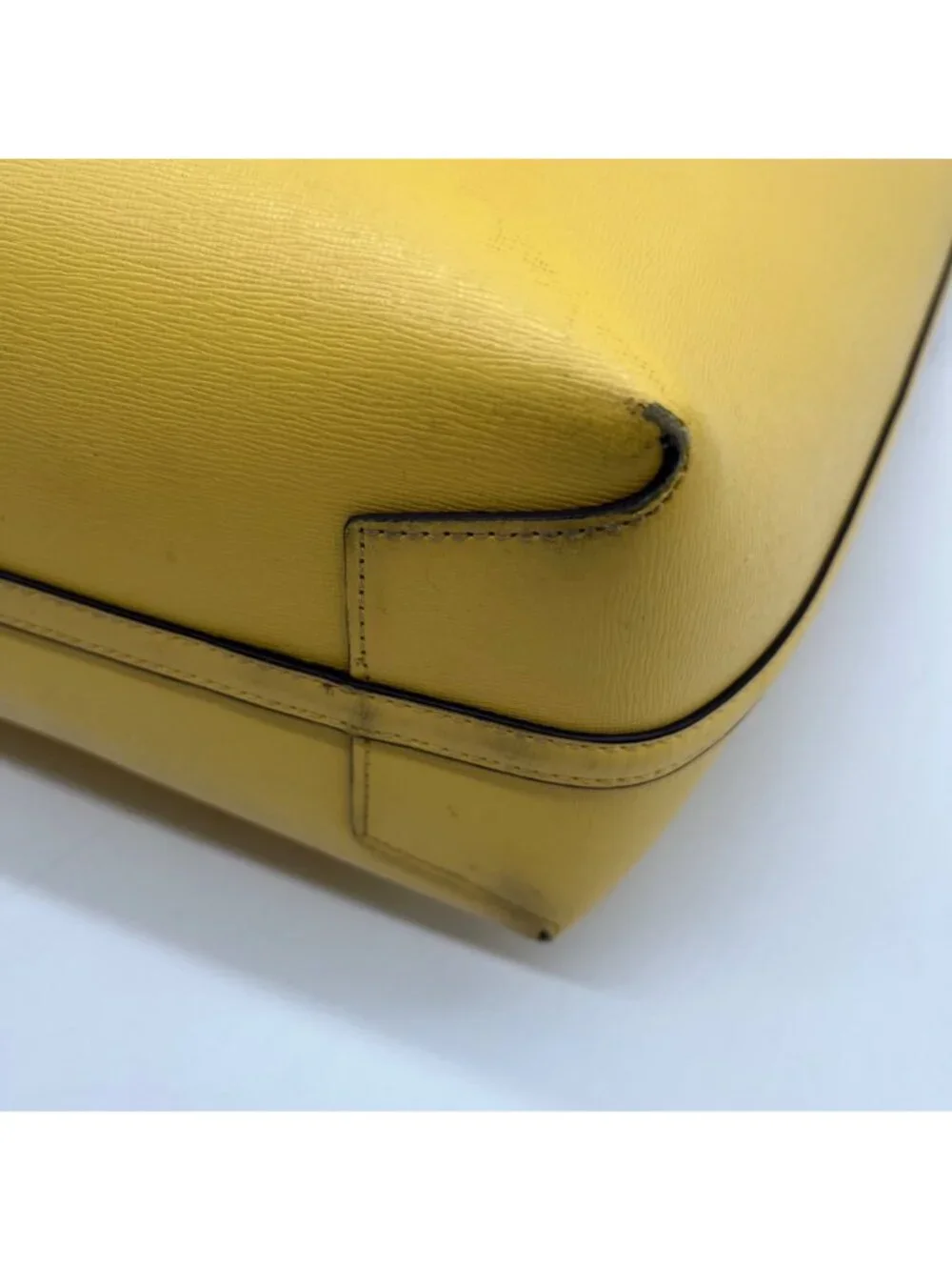 Kate Spade Yellow Pebbled Leather Tote Bag